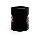 Introducing the Skull & Roses 11oz Coffee Mug – A Bold Blend of Elegance and Edge! Printify