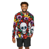 Floral Skull Fusion Warmup Hoodie Printify
