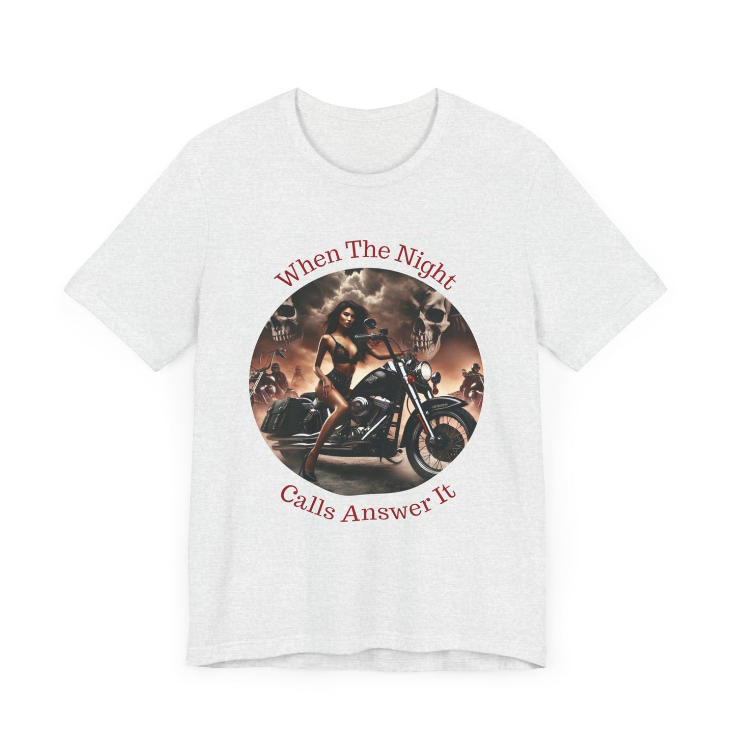 When The Night Calls Unisex Jersey Short Sleeve Tee