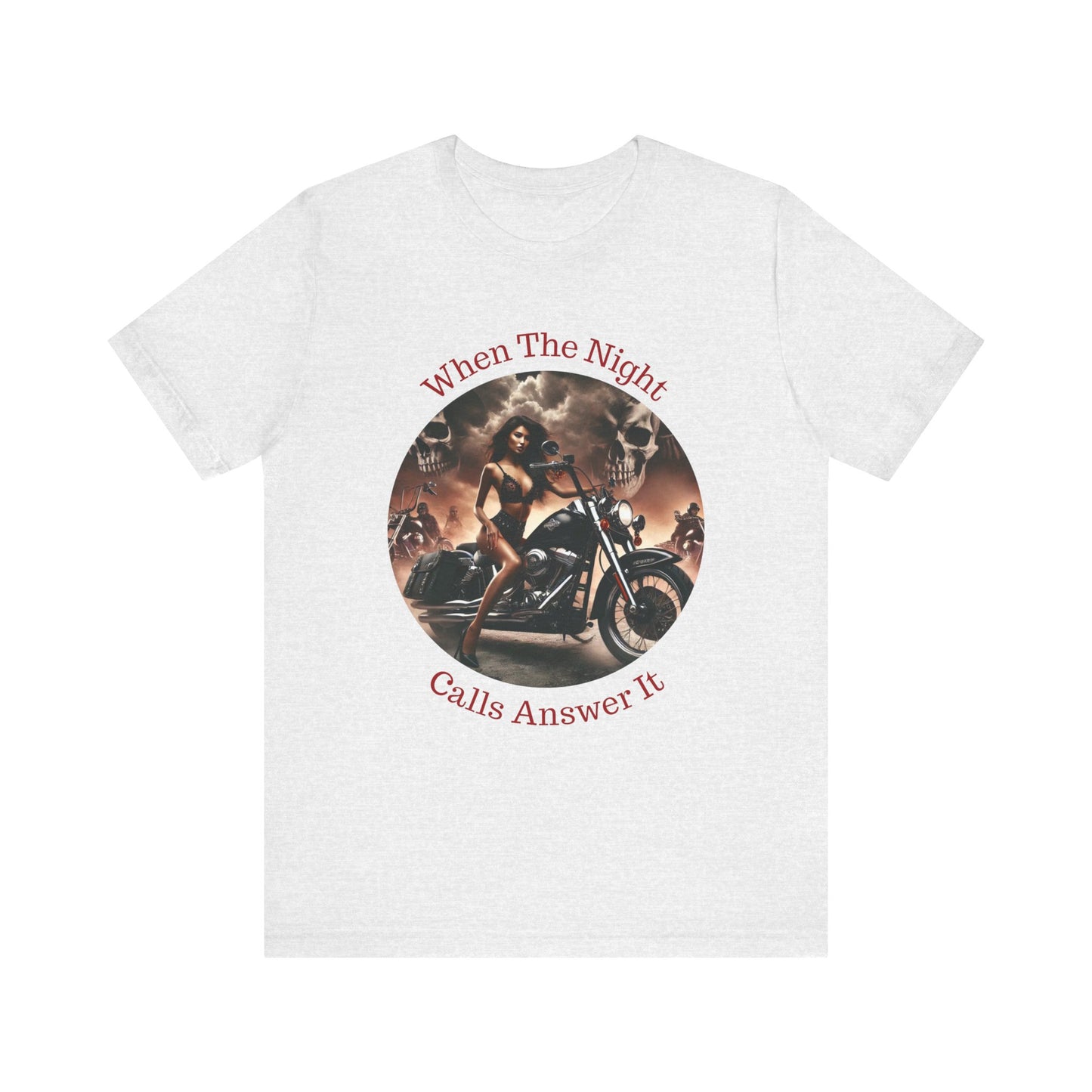 When The Night Calls Unisex Jersey Short Sleeve Tee