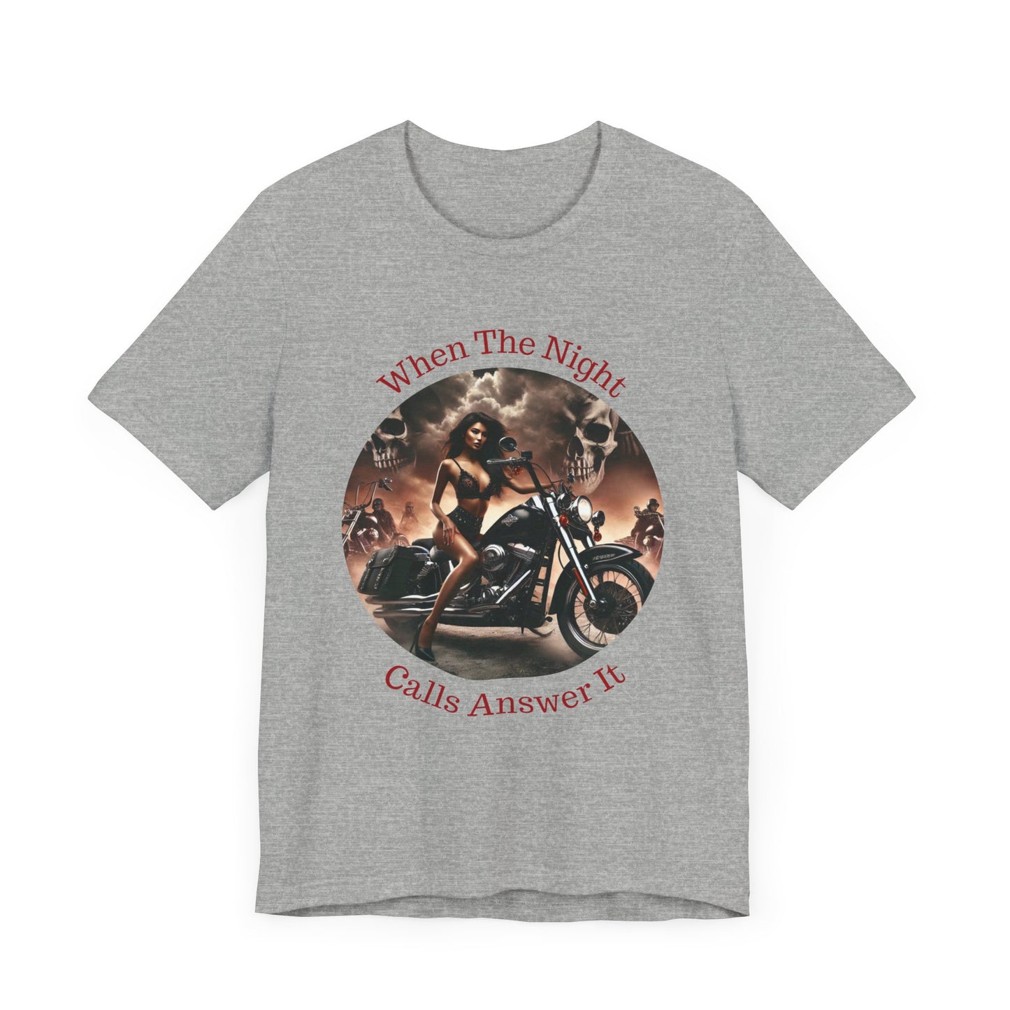 When The Night Calls Unisex Jersey Short Sleeve Tee