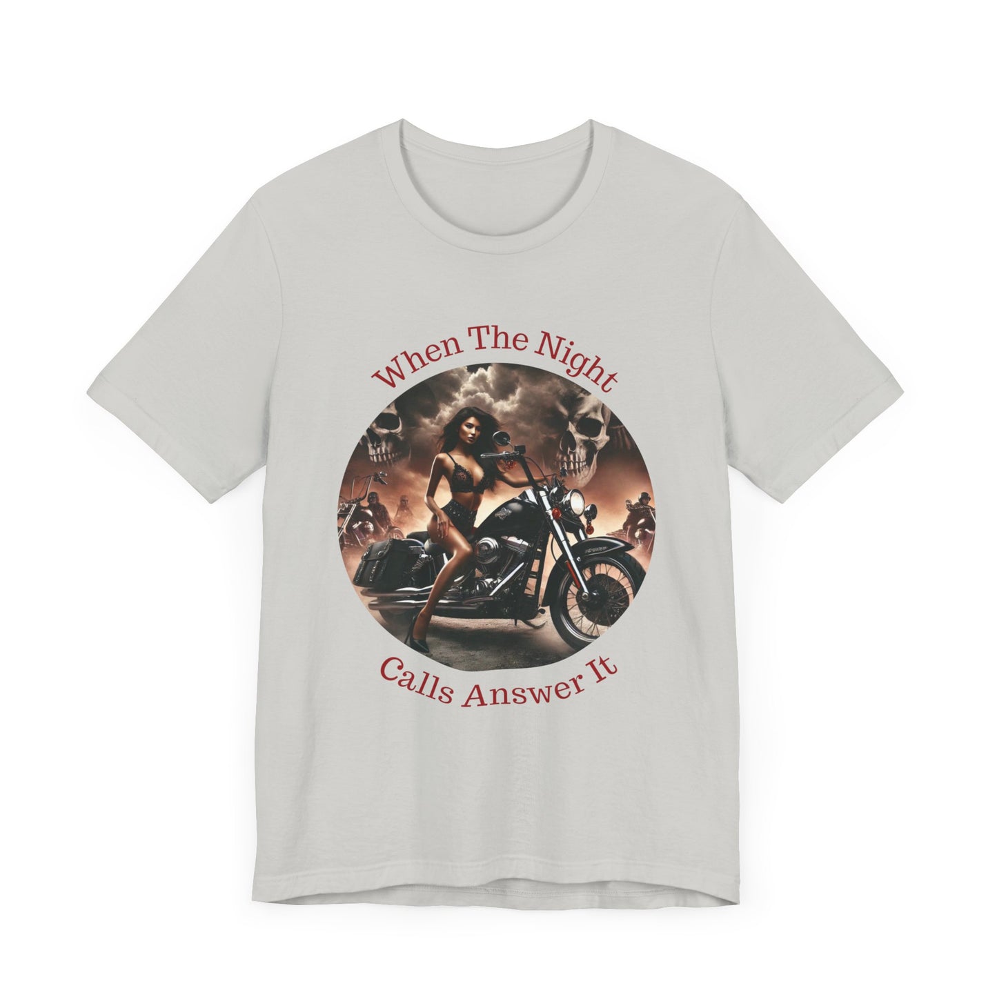 When The Night Calls Unisex Jersey Short Sleeve Tee
