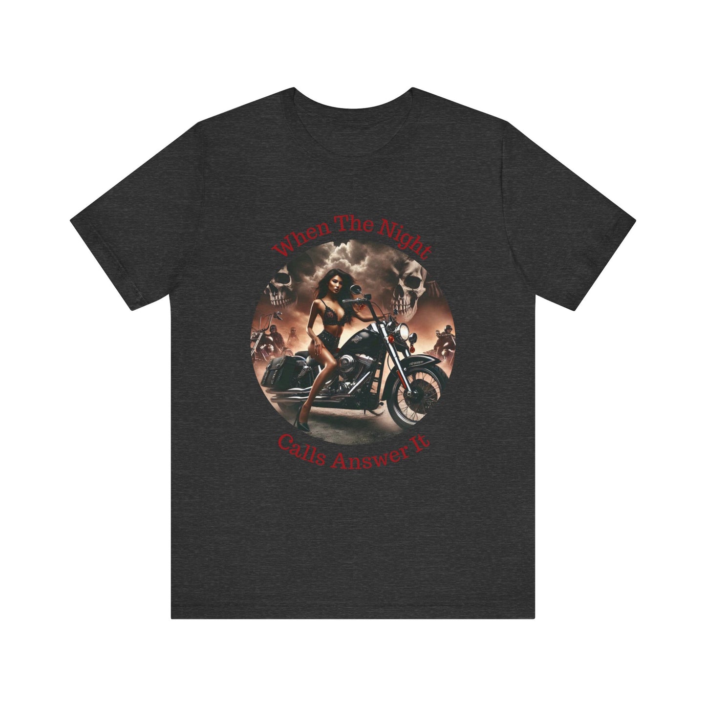 When The Night Calls Unisex Jersey Short Sleeve Tee