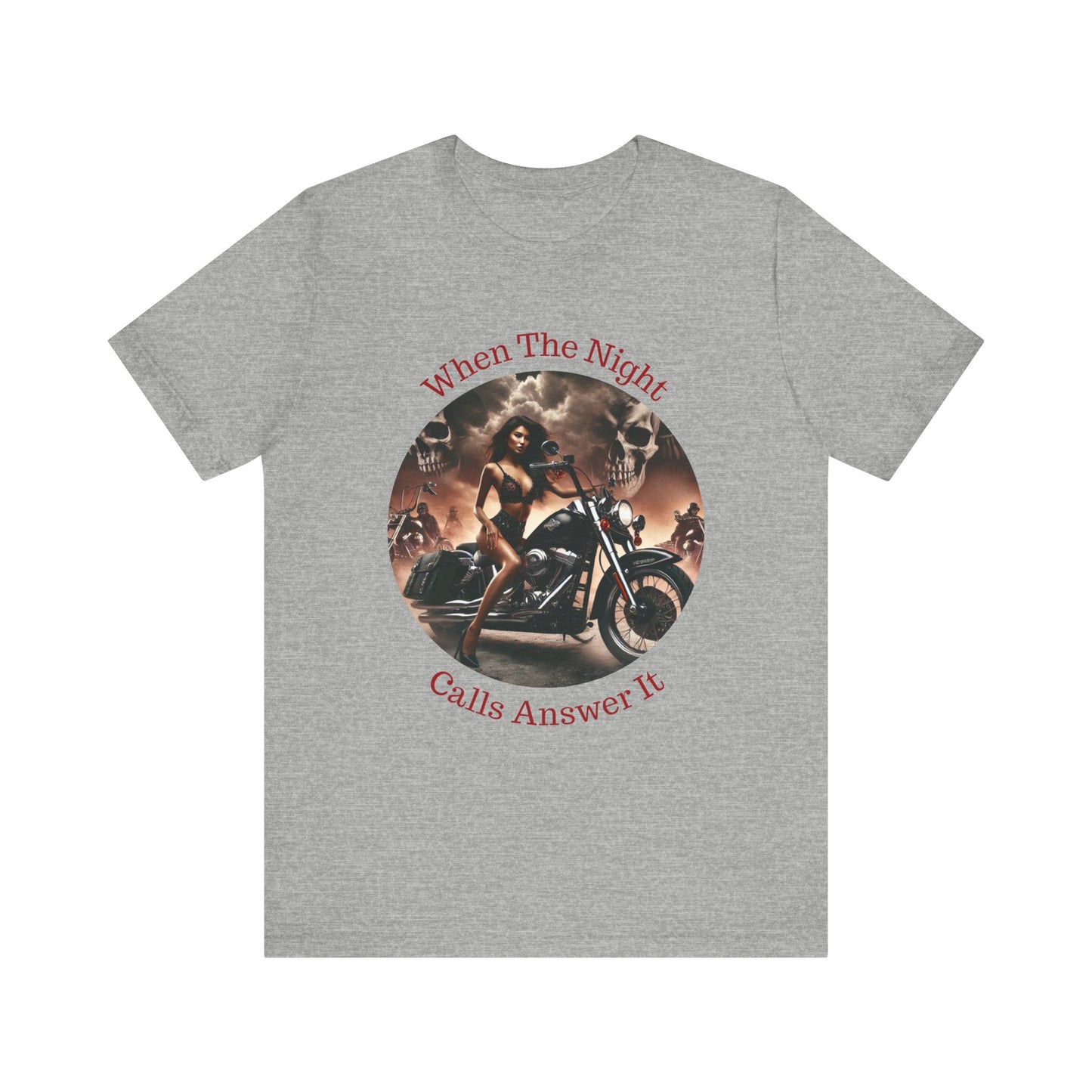 When The Night Calls Unisex Jersey Short Sleeve Tee