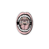 open mouth Kiss-Cut Stickers - Domino Zee