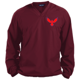 Red Eagle Pullover V-Neck Windshirt - Domino Zee