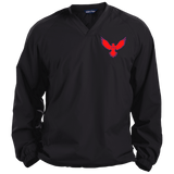 Red Eagle Pullover V-Neck Windshirt - Domino Zee