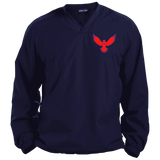 Red Eagle Pullover V-Neck Windshirt - Domino Zee