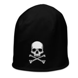Skull & Crossbones All-Over Print Beanie - Domino Zee