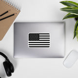 B & W American Flag Bubble-free stickers Domino Zee