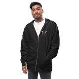 2A Unisex fleece zip up hoodie - Domino Zee