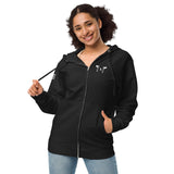 2A Unisex fleece zip up hoodie - Domino Zee