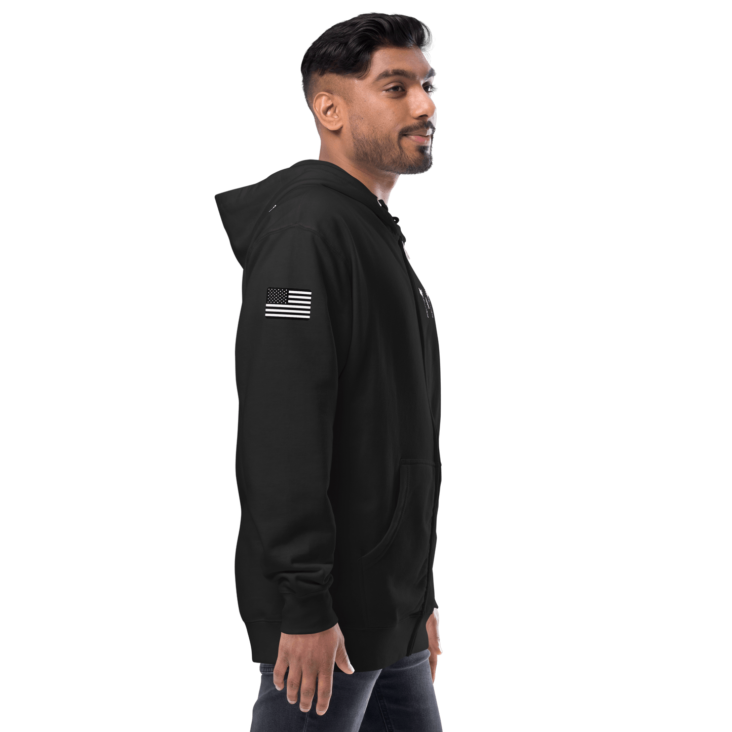 2A Unisex fleece zip up hoodie - Domino Zee