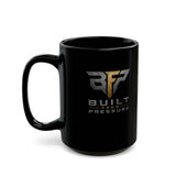Built From Pressure Logo Mug | Black Ceramic Coffee Mug Printify
