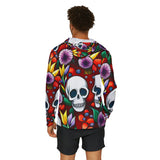 Floral Skull Fusion Warmup Hoodie Printify