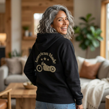 American Made Motorcycle Zip Hoodie Printify