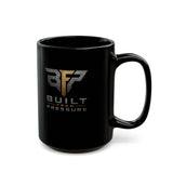 Built From Pressure Logo Mug | Black Ceramic Coffee Mug Printify