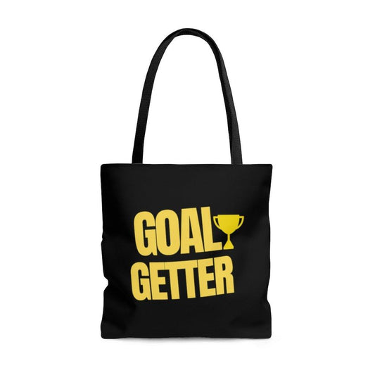 Goal Getter AOP Tote Bag.