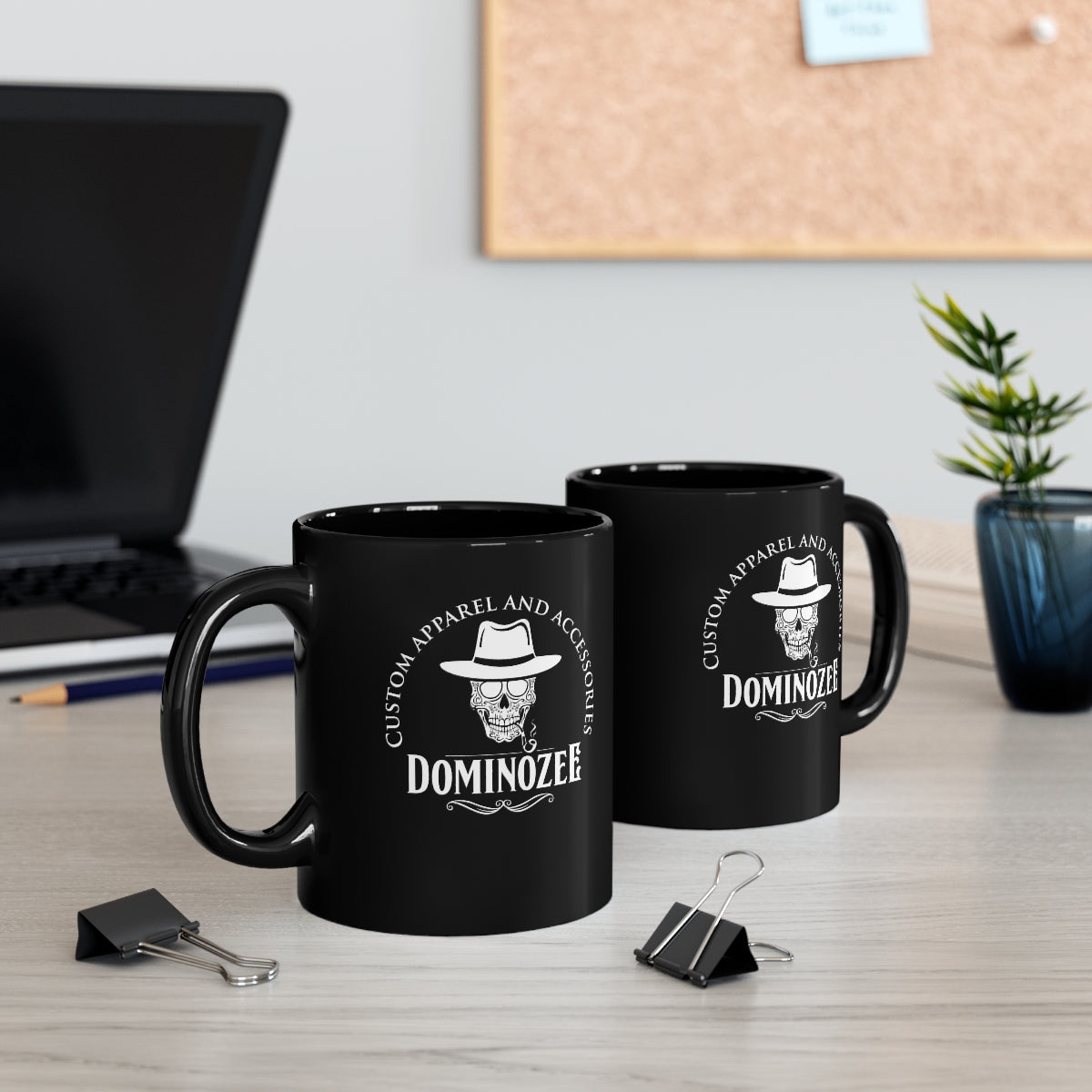 Domino Zee 11oz Black Mug