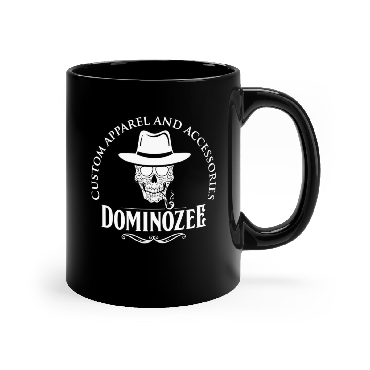 Domino Zee 11oz Black Mug