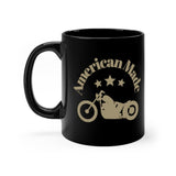 American Made Black mug 11oz - Domino Zee