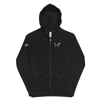2A  Unisex fleece zip up hoodie - Domino Zee